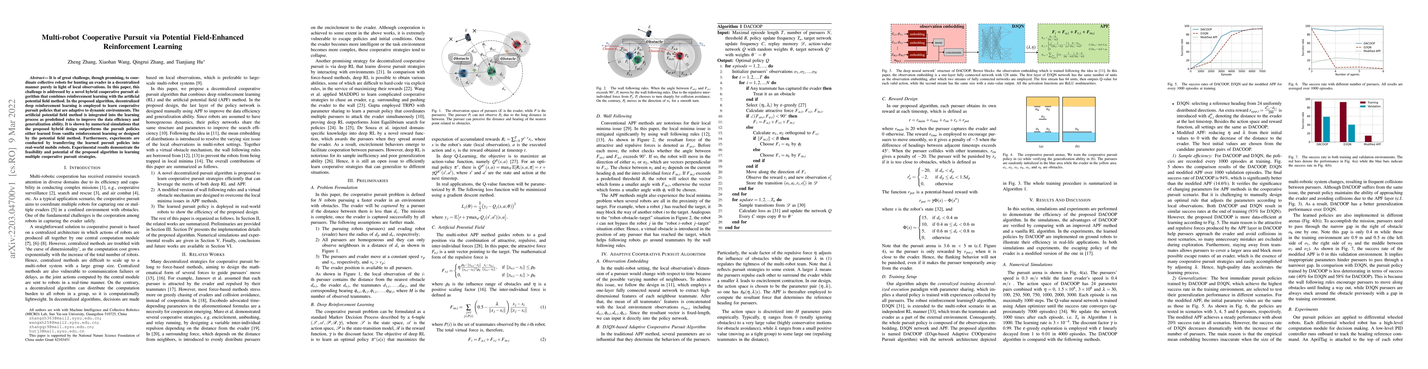Thumbnail for Multi-robot Cooperative Pursuit via Potential Field-Enhanced
  Reinforcement Learning