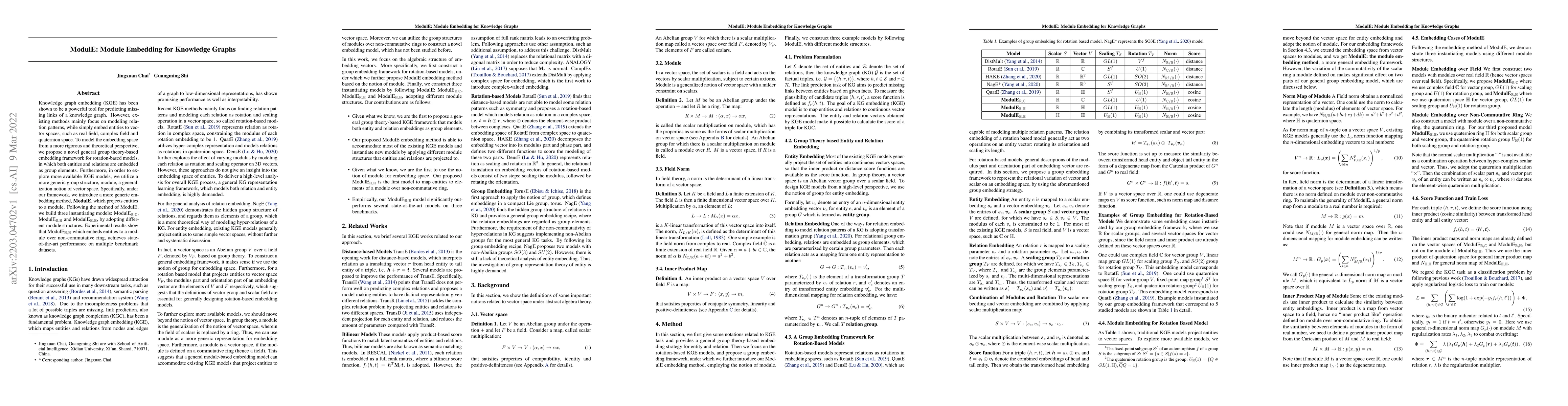Thumbnail for ModulE: Module Embedding for Knowledge Graphs