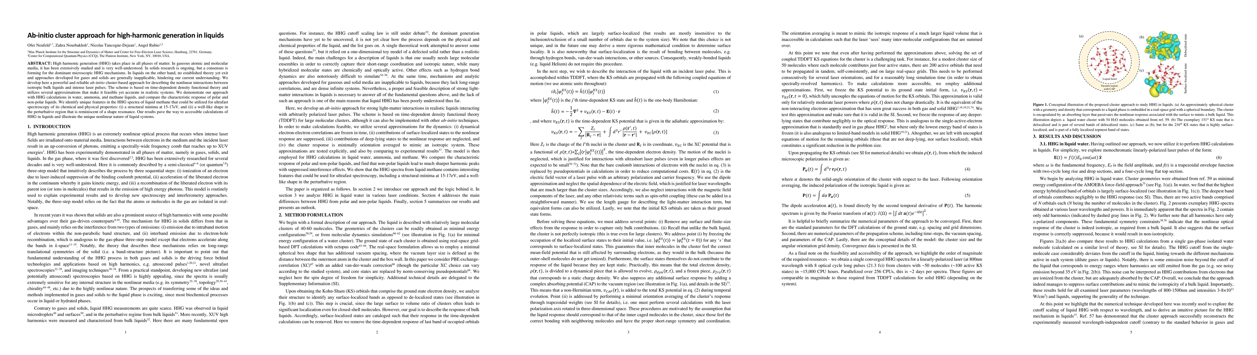 Thumbnail for Ab-initio cluster approach for high-harmonic generation in liquids