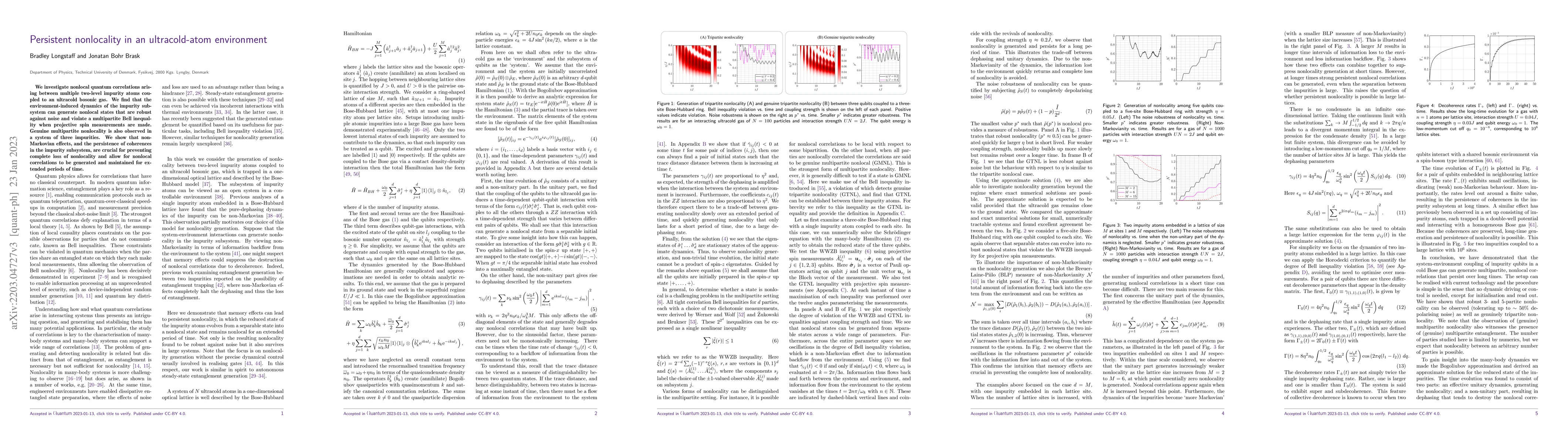 Thumbnail for Persistent nonlocality in an ultracold-atom environment