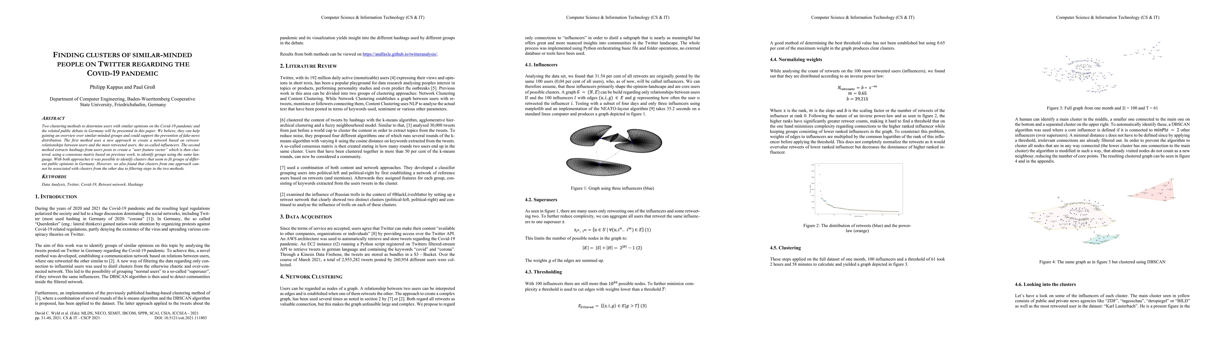 Thumbnail for Finding Clusters of Similar-minded People on Twitter Regarding the
  Covid-19 Pandemic