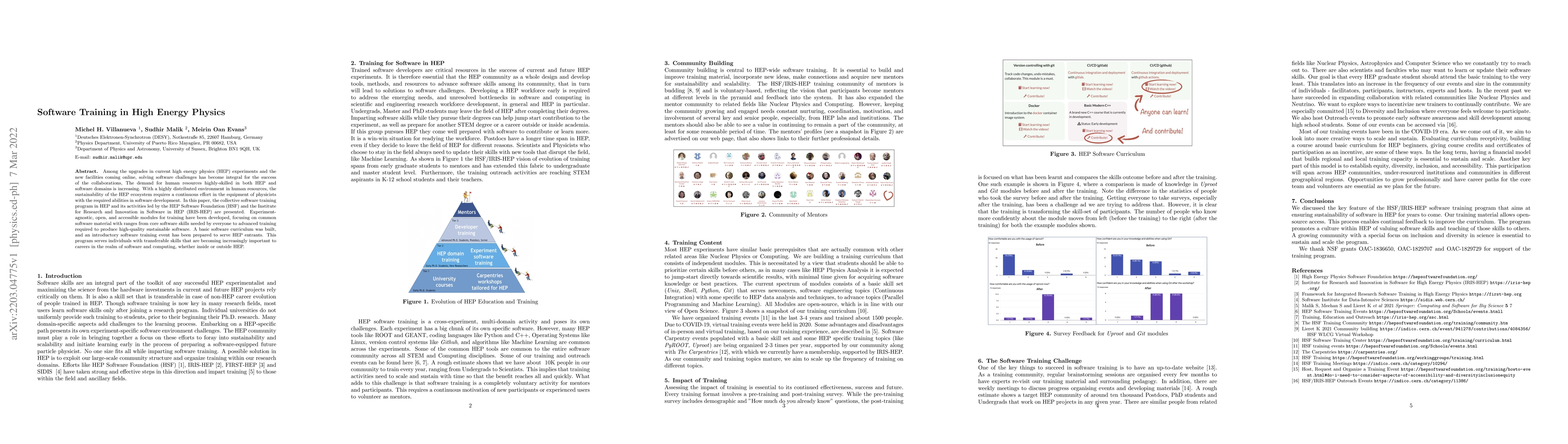Thumbnail for Software Training in High Energy Physics