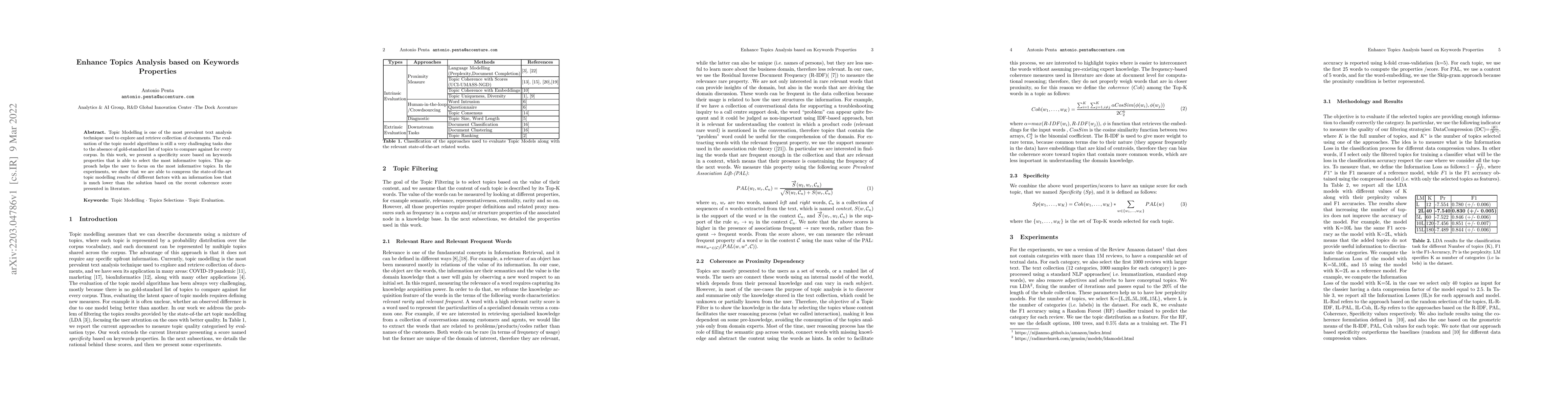 Thumbnail for Enhance Topics Analysis based on Keywords Properties