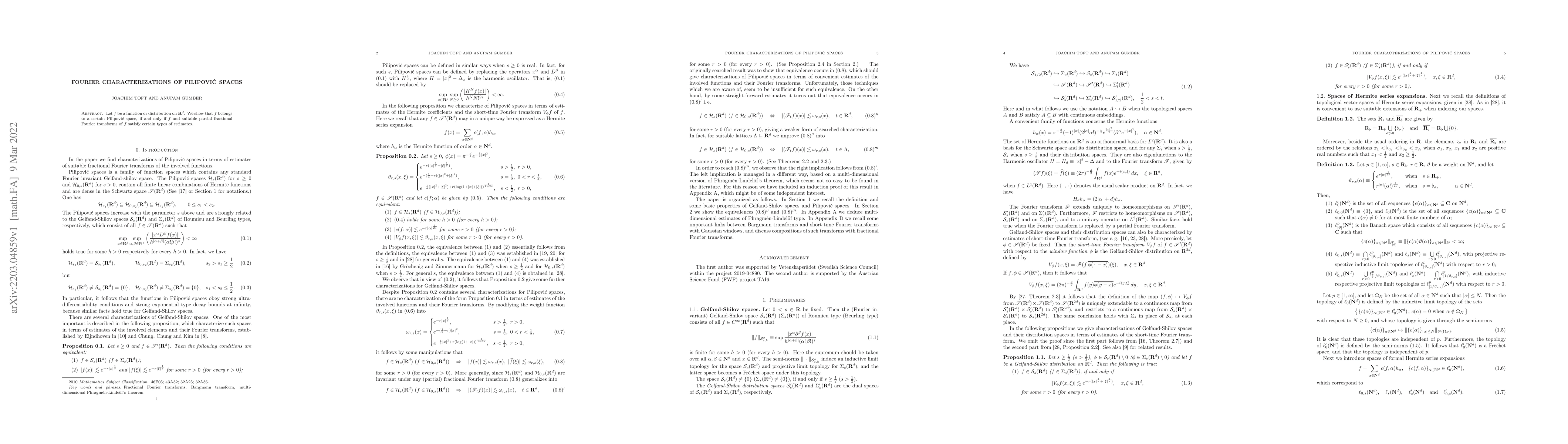 Thumbnail for Fourier characterizations of Pilipovic spaces