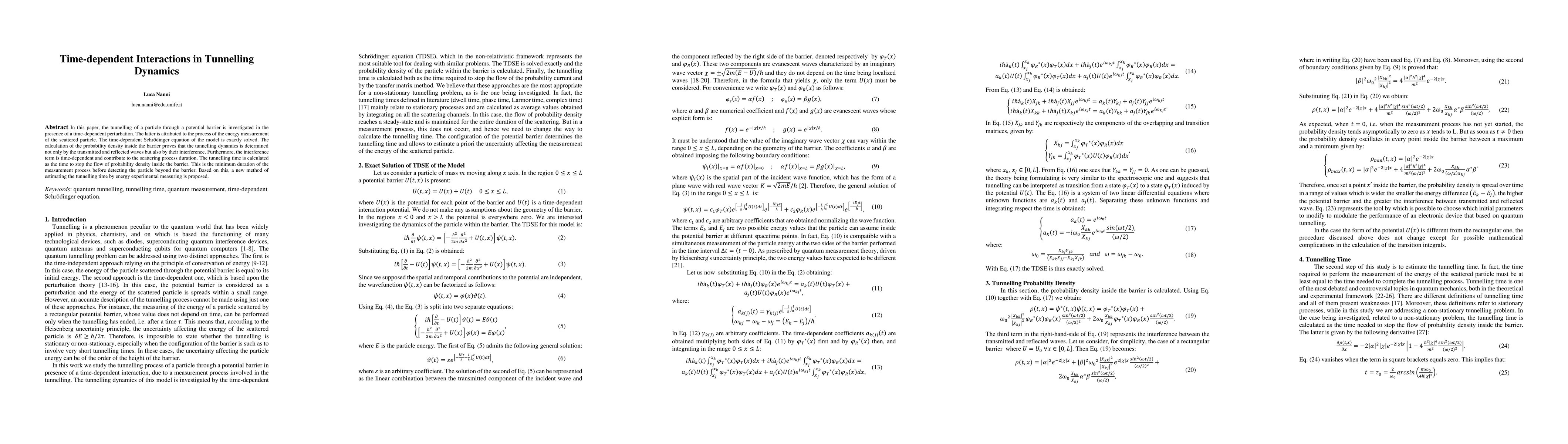 Thumbnail for Time-dependent Interactions in Tunnelling Dynamics
