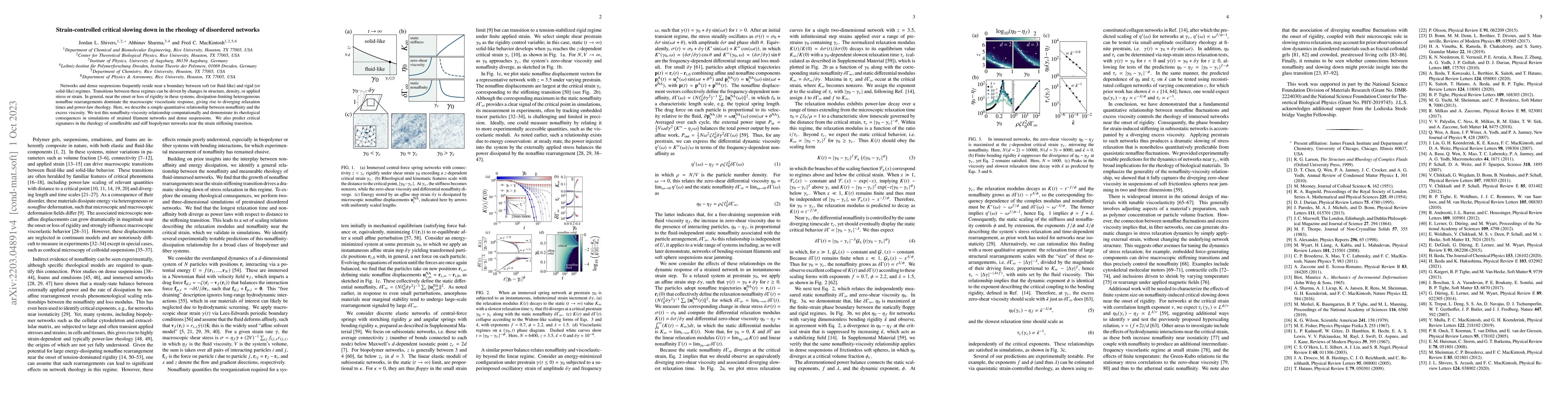 Thumbnail for Strain-controlled critical slowing down in the rheology of disordered
  networks