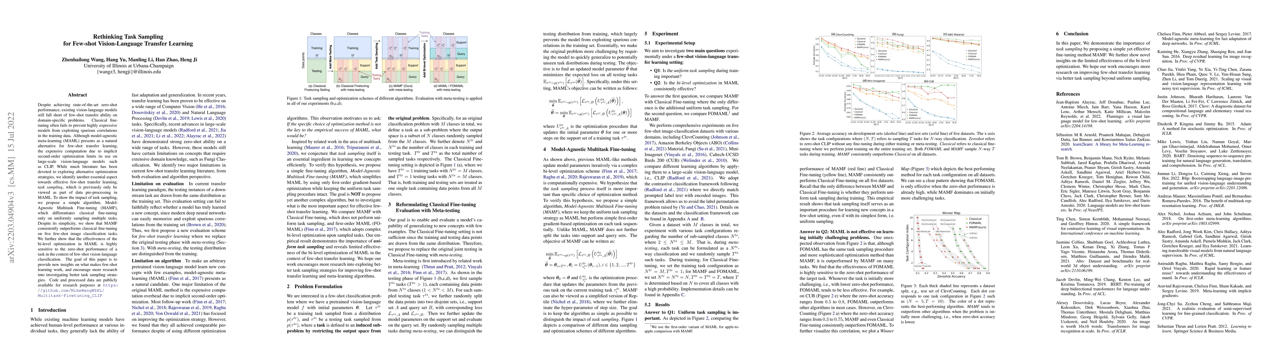 Thumbnail for Rethinking Task Sampling for Few-shot Vision-Language Transfer Learning