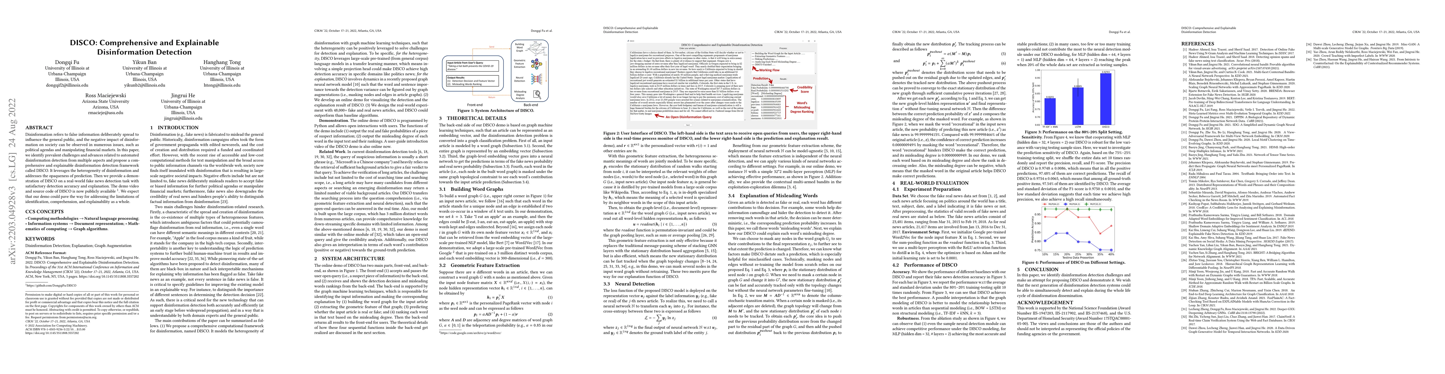 Thumbnail for DISCO: Comprehensive and Explainable Disinformation Detection