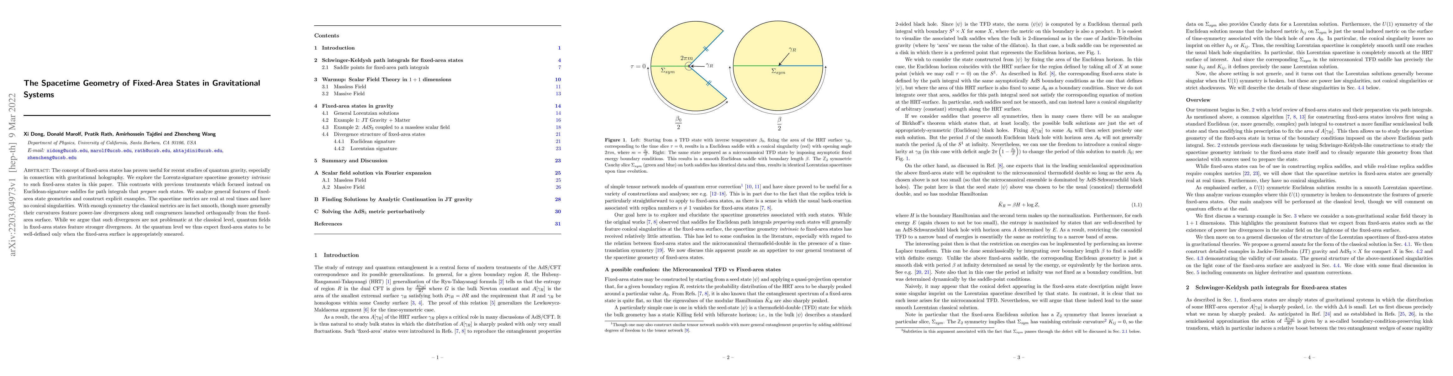 Thumbnail for The Spacetime Geometry of Fixed-Area States in Gravitational Systems