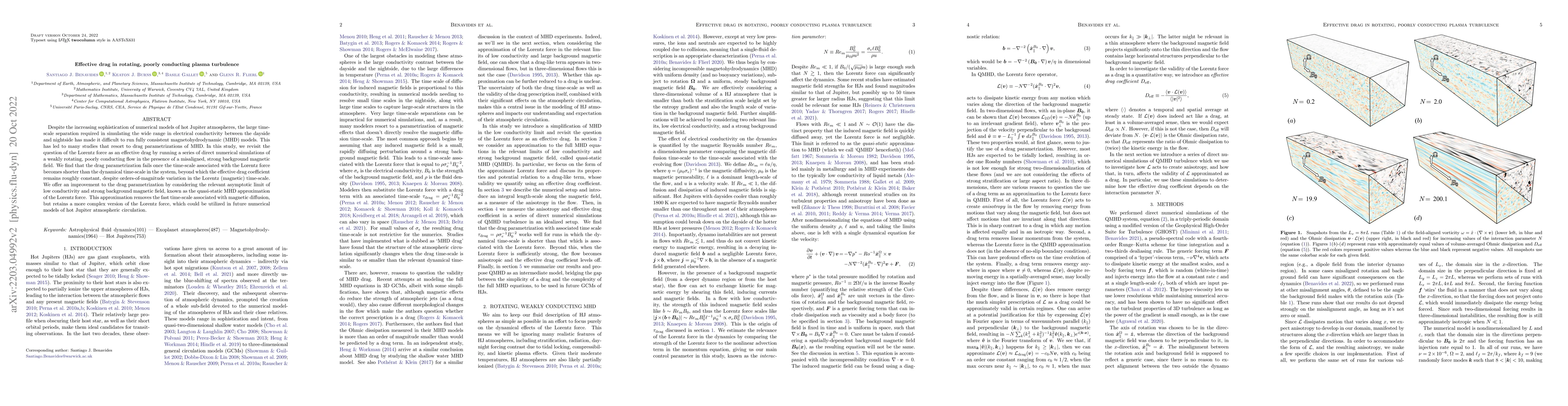 Thumbnail for Effective drag in rotating, poorly conducting plasma turbulence
