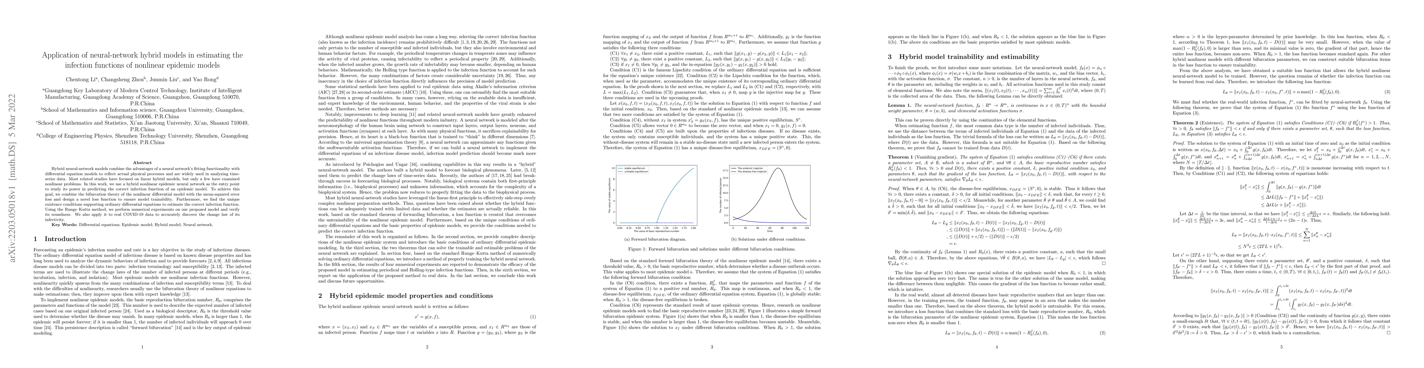Thumbnail for Application of neural-network hybrid models in estimating the infection
  functions of nonlinear epidemic models