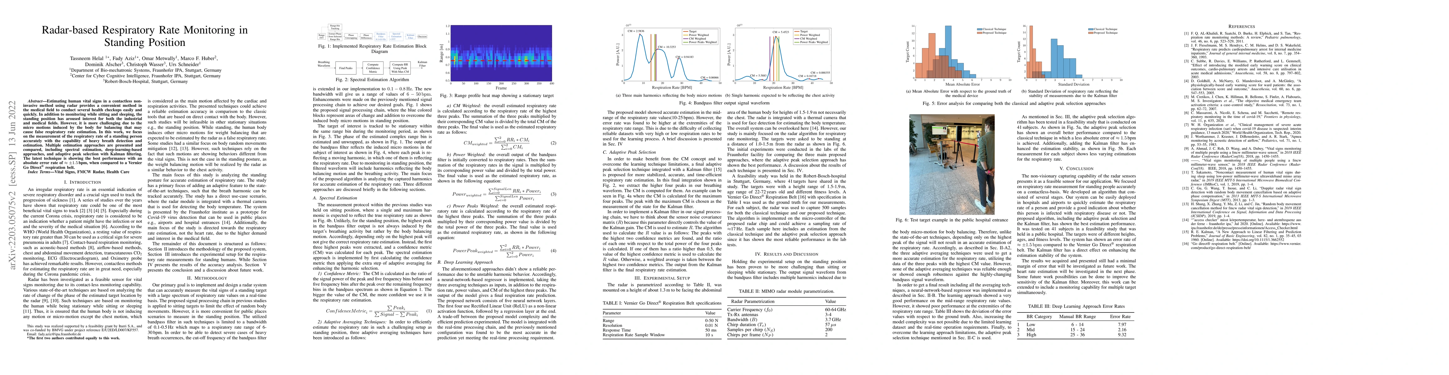 Thumbnail for Radar-based Respiratory Rate Monitoring in Standing Position