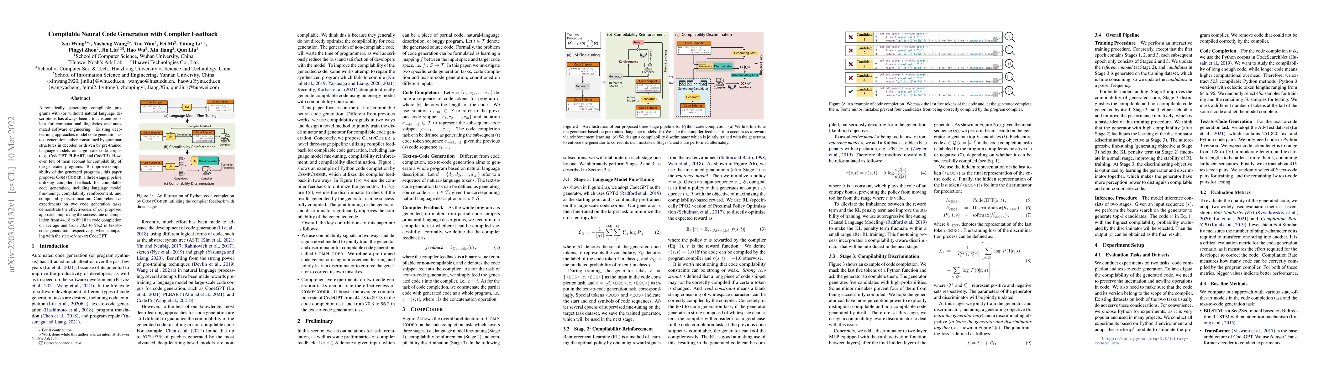 Thumbnail for Compilable Neural Code Generation with Compiler Feedback