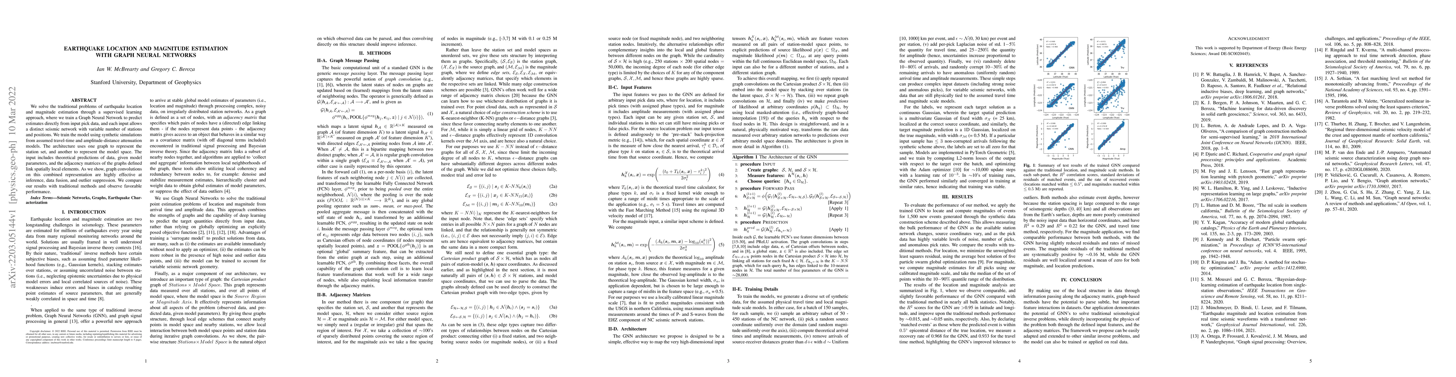 Thumbnail for Earthquake Location and Magnitude Estimation with Graph Neural Networks