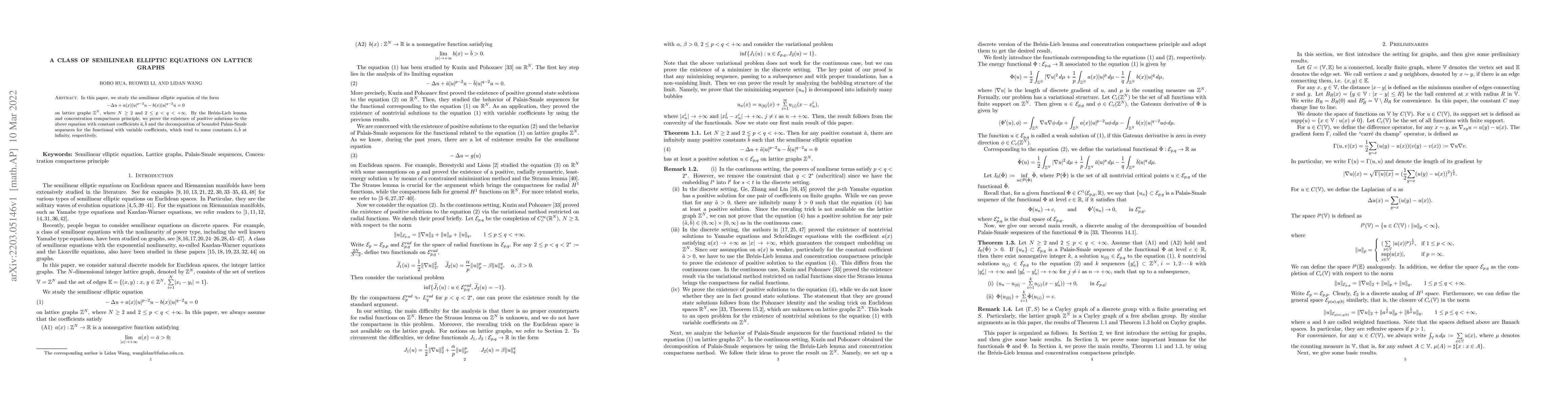 Thumbnail for A class of semilinear elliptic equations on lattice graphs