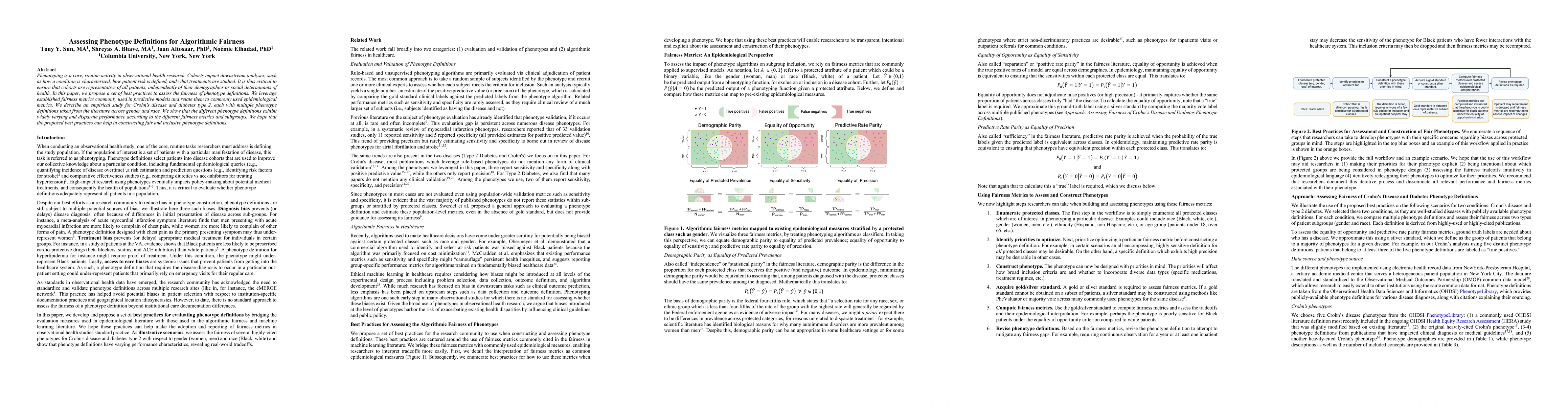 Thumbnail for Assessing Phenotype Definitions for Algorithmic Fairness