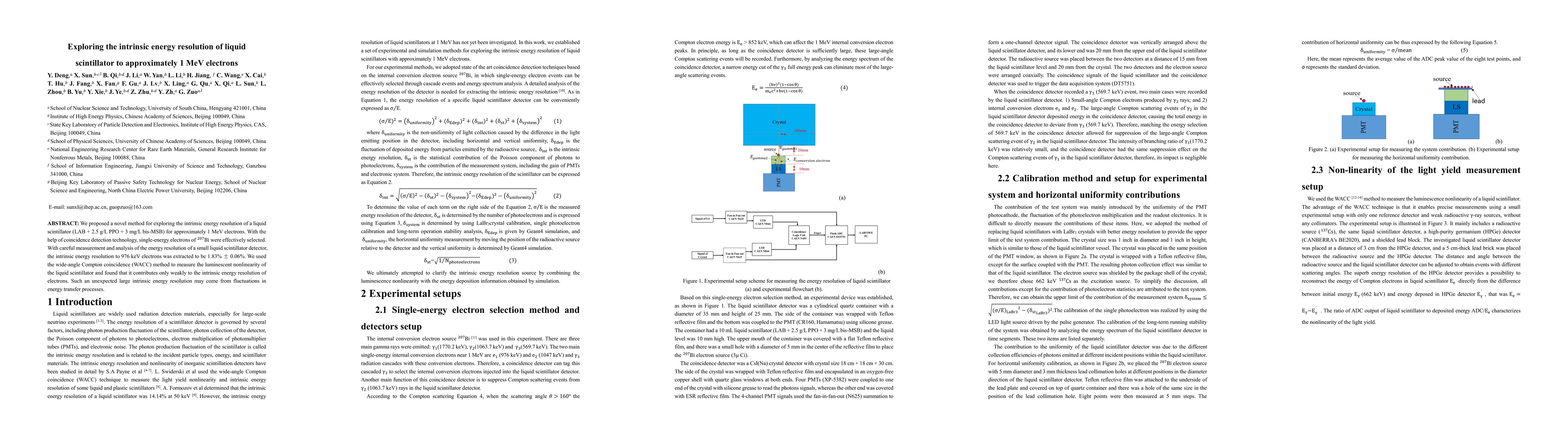 Thumbnail for Exploring the intrinsic energy resolution of liquid scintillator to
  approximately 1 MeV electrons