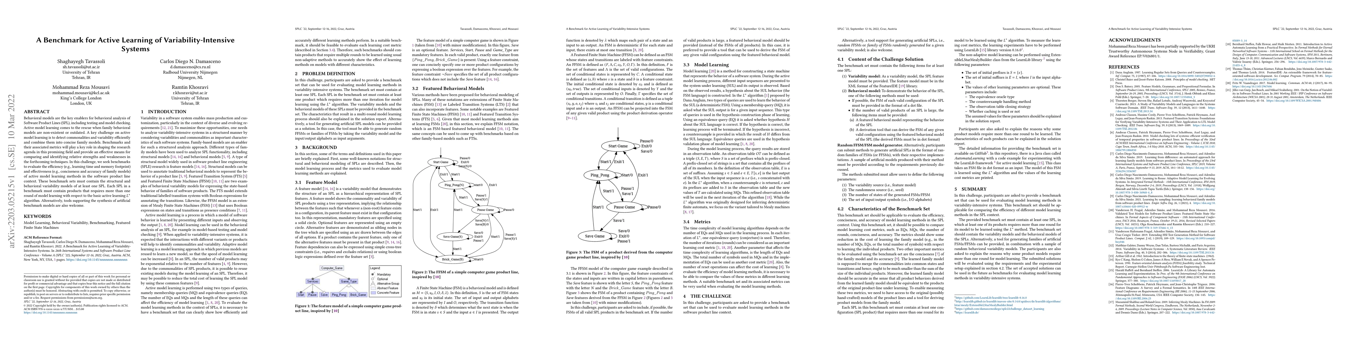 Thumbnail for A Benchmark for Active Learning of Variability-Intensive Systems