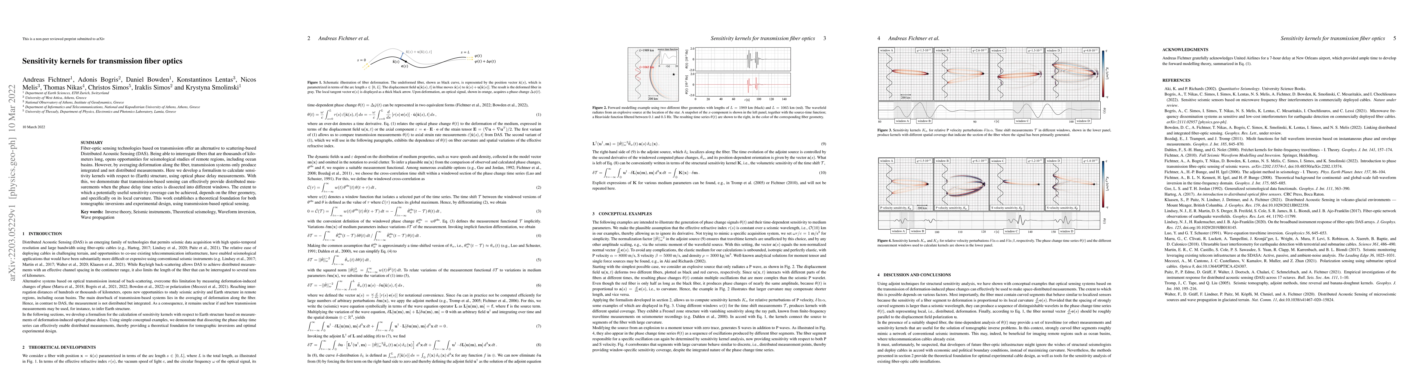 Thumbnail for Sensitivity kernels for transmission fiber optics