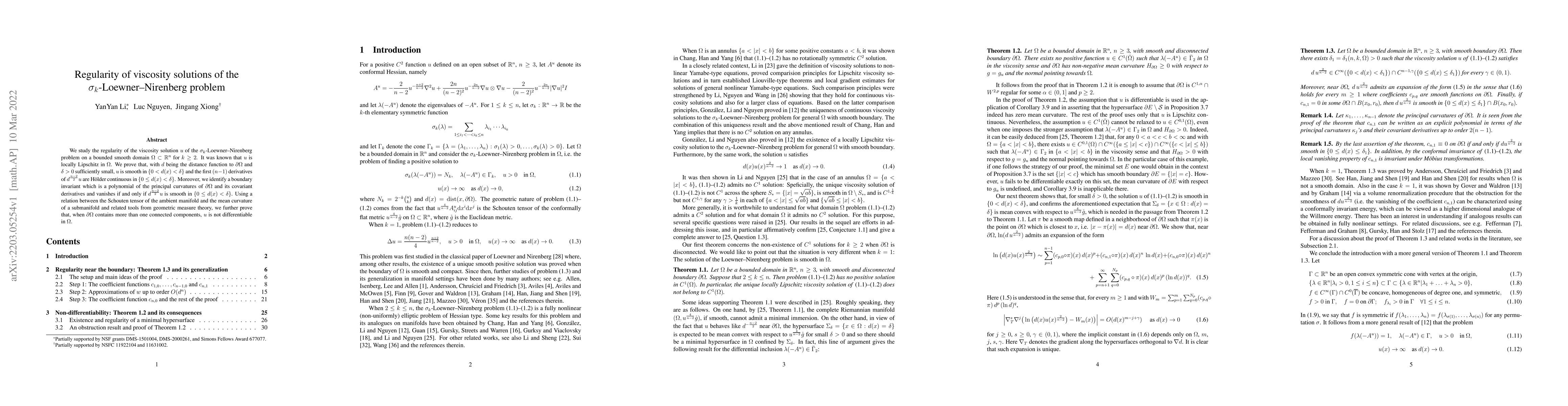Thumbnail for Regularity of viscosity solutions of the $\sigma_k$-Loewner-Nirenberg
  problem