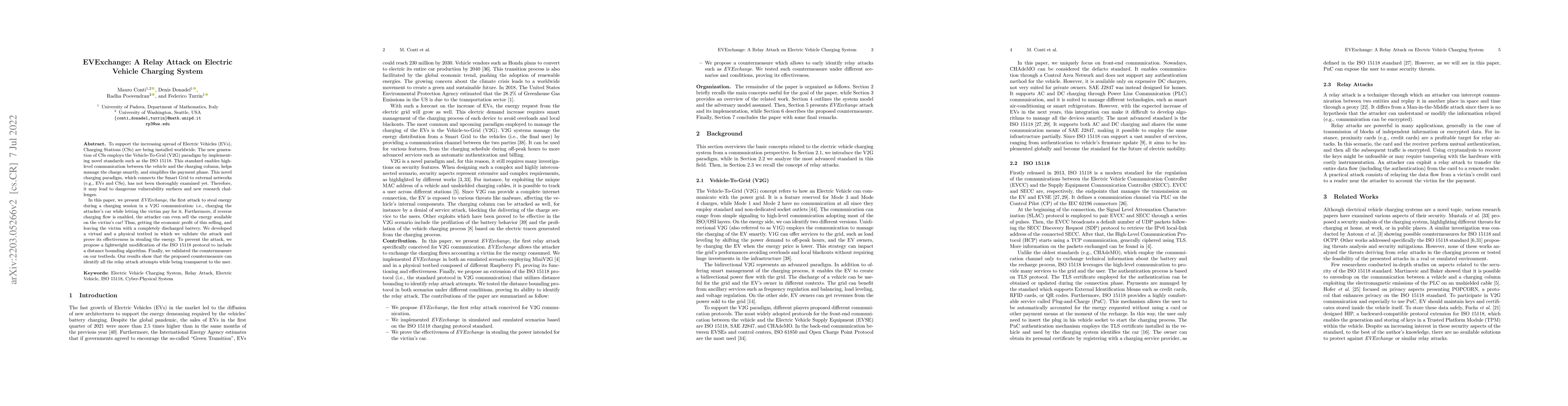 Thumbnail for EVExchange: A Relay Attack on Electric Vehicle Charging System