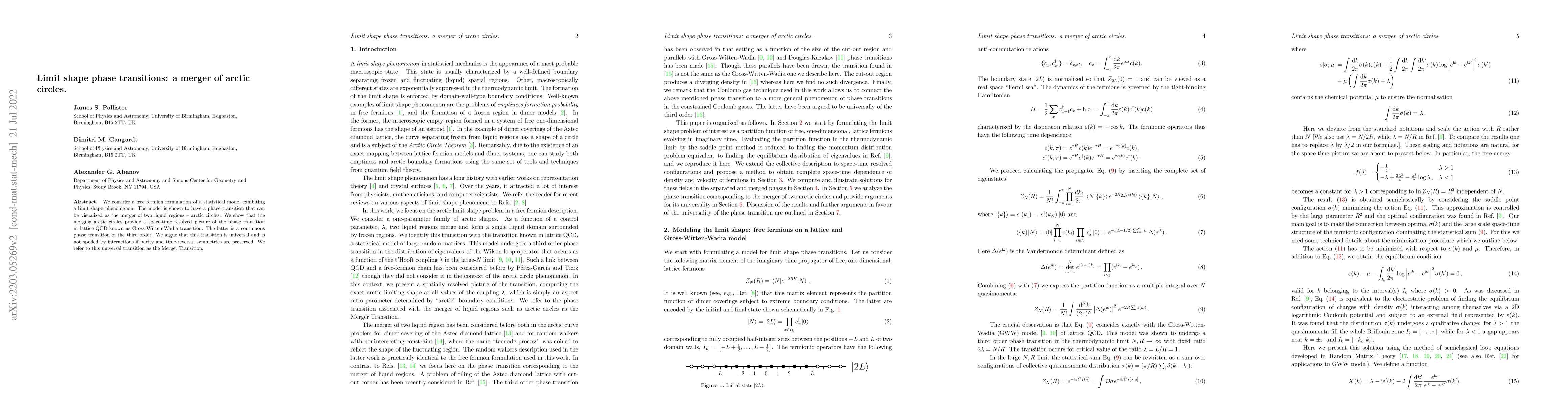 Thumbnail for Limit shape phase transitions: a merger of arctic circles