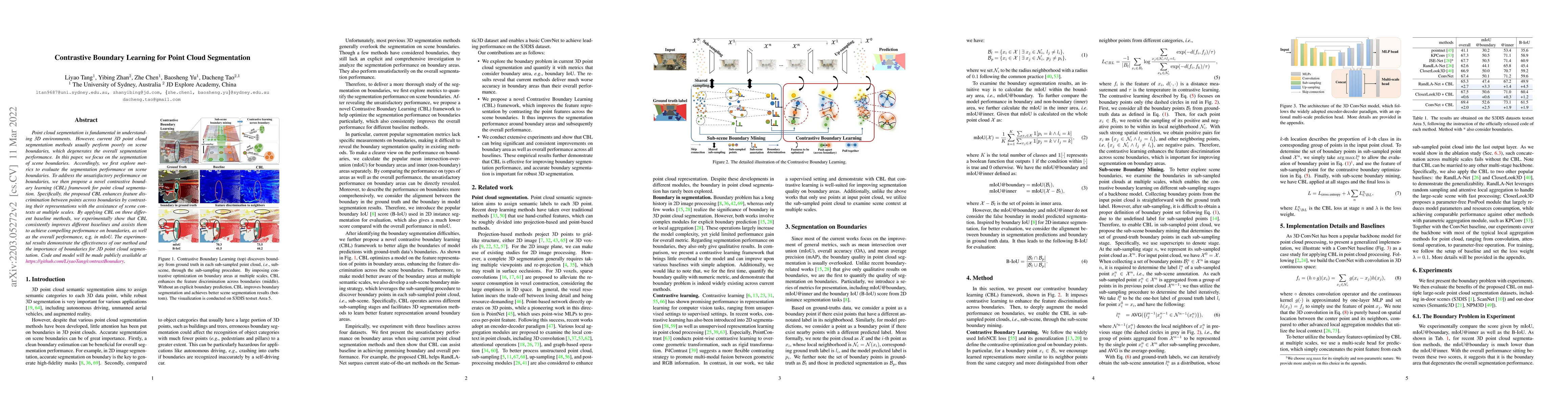 Thumbnail for Contrastive Boundary Learning for Point Cloud Segmentation