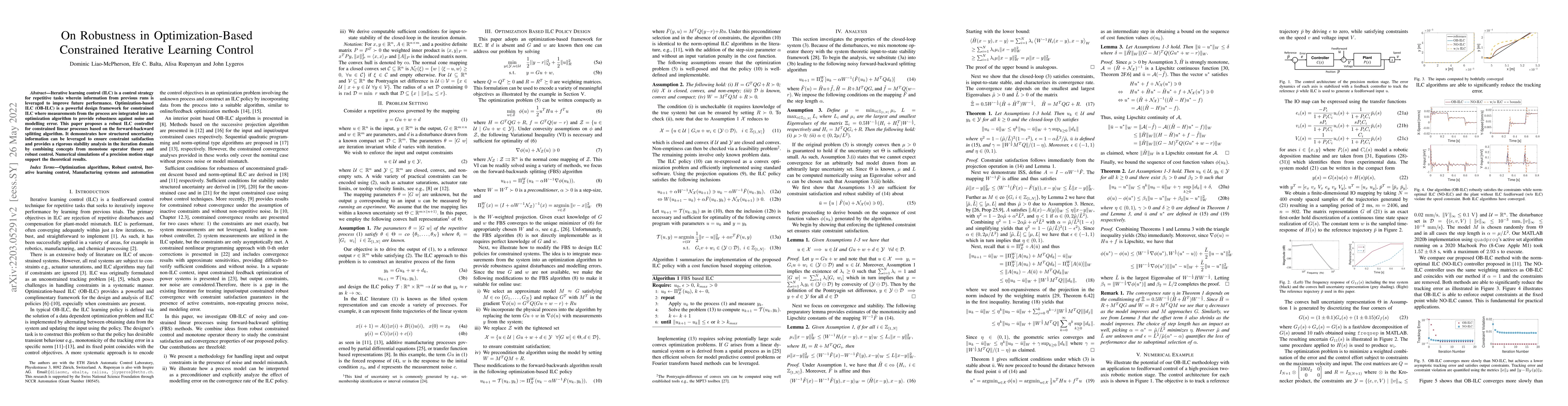 Thumbnail for On Robustness in Optimization-Based Constrained Iterative Learning
  Control