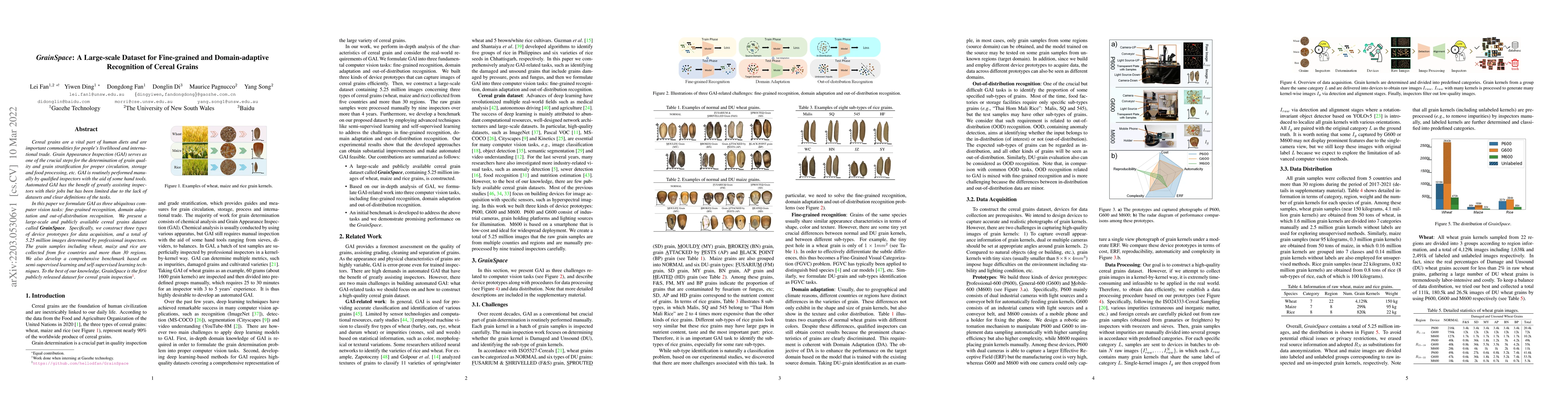 Thumbnail for GrainSpace: A Large-scale Dataset for Fine-grained and Domain-adaptive
  Recognition of Cereal Grains
