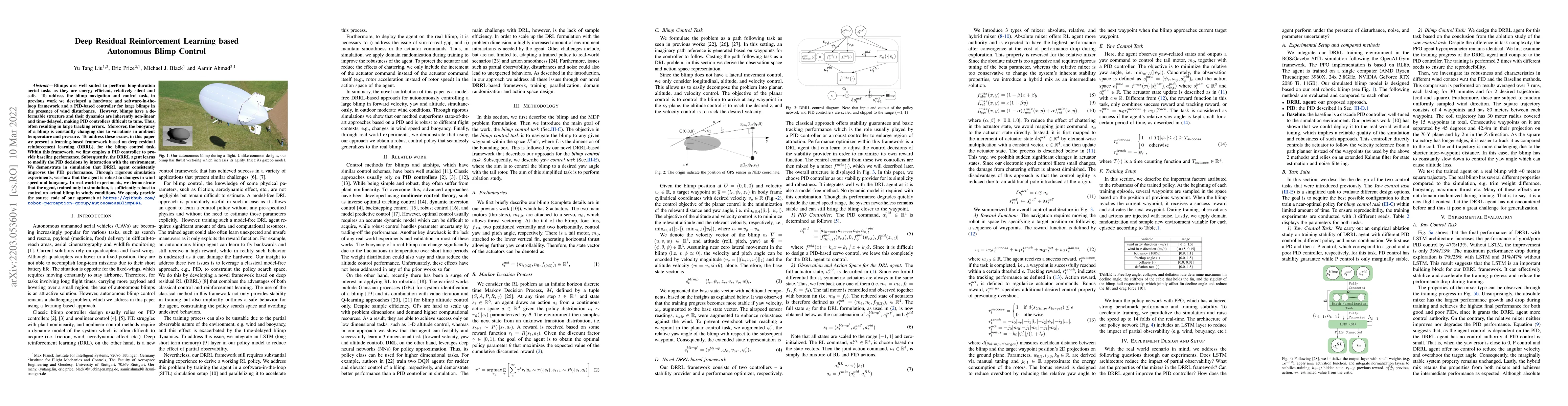 Thumbnail for Deep Residual Reinforcement Learning based Autonomous Blimp Control