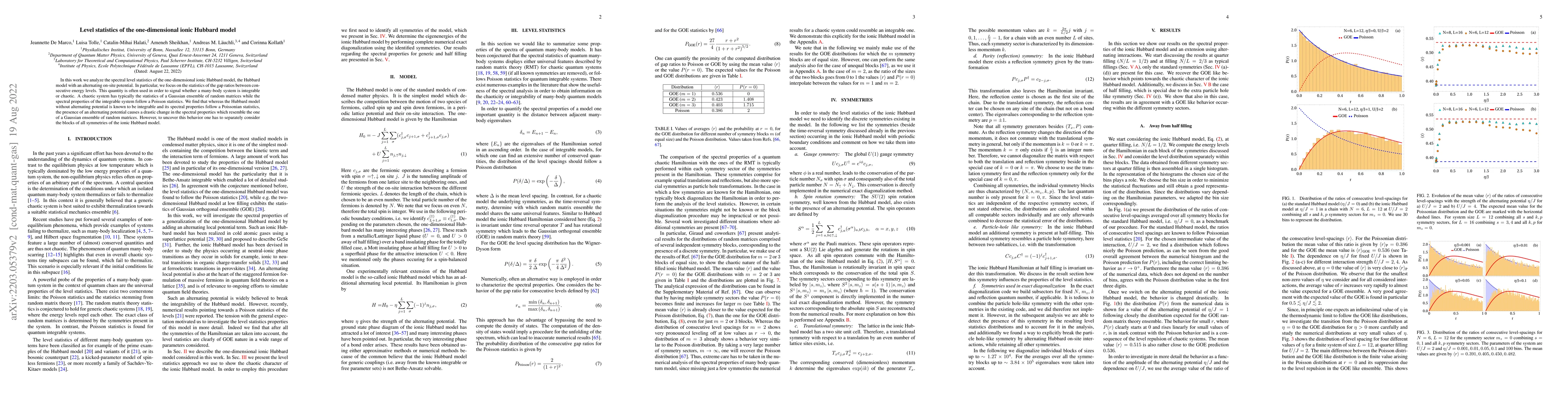 Thumbnail for Level statistics of the one-dimensional ionic Hubbard model