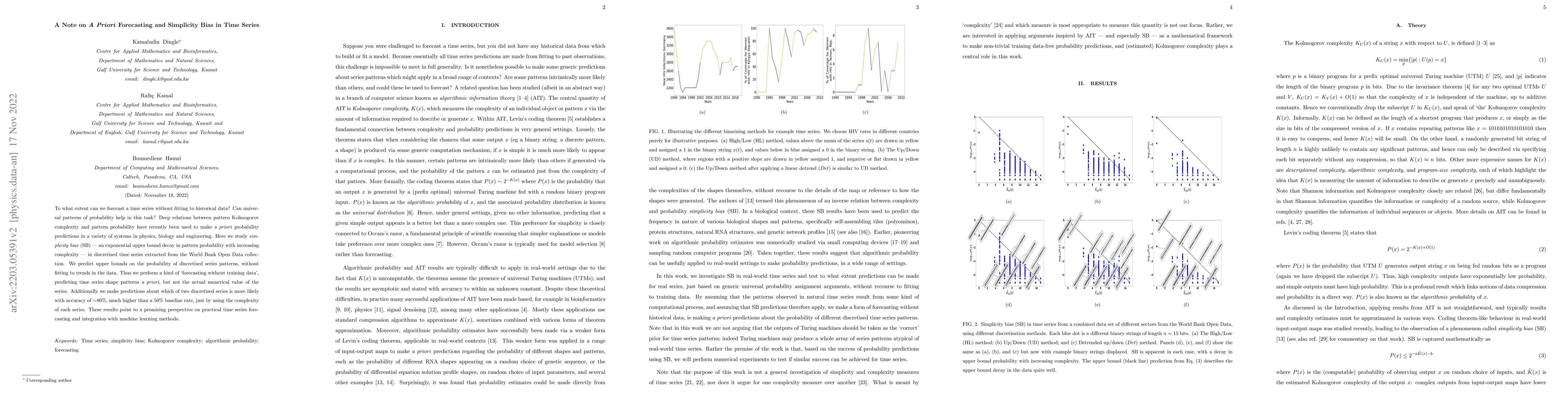 Thumbnail for A Note on A Priori Forecasting and Simplicity Bias in Time Series
