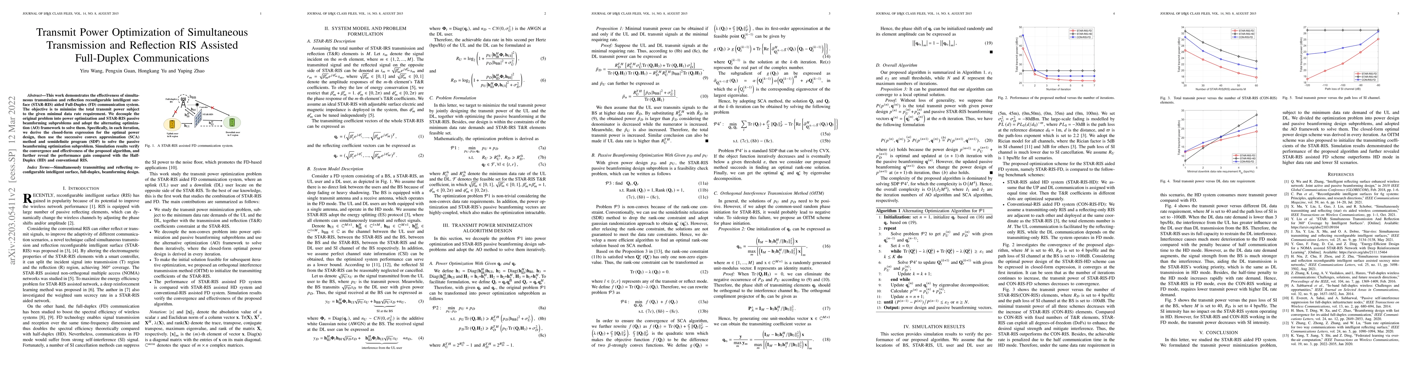 Thumbnail for Simultaneous Transmission and Reflection Reconfigurable Intelligent
  Surface Assisted Full-Duplex Communications