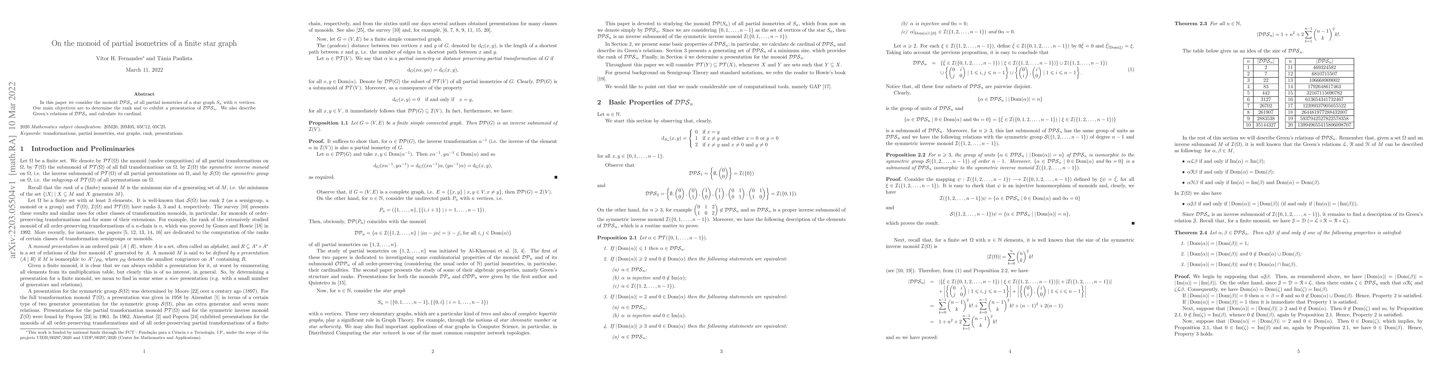 Thumbnail for On the monoid of partial isometries of a finite star graph