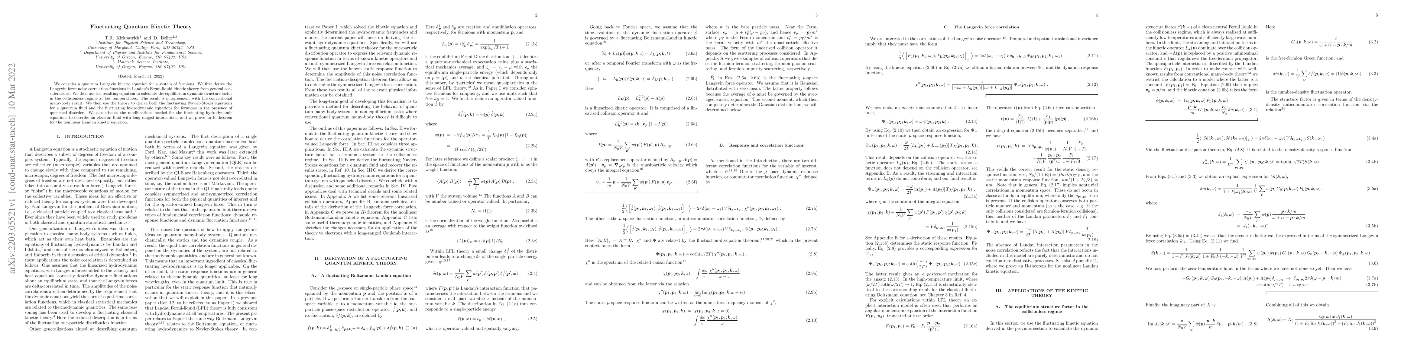 Thumbnail for Fluctuating Quantum Kinetic Theory