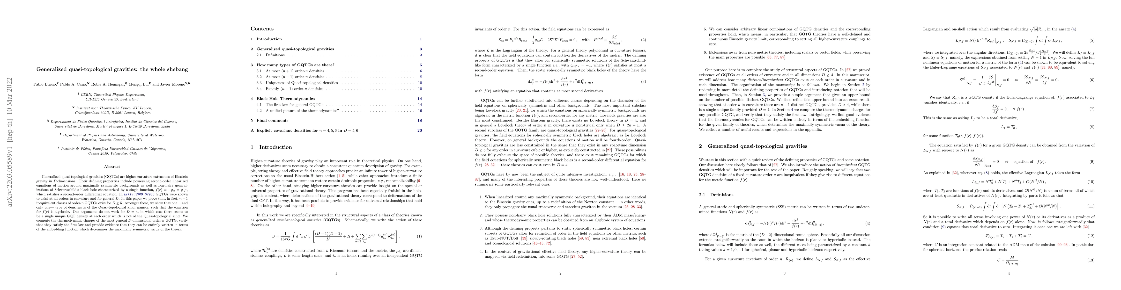 Thumbnail for Generalized quasi-topological gravities: the whole shebang