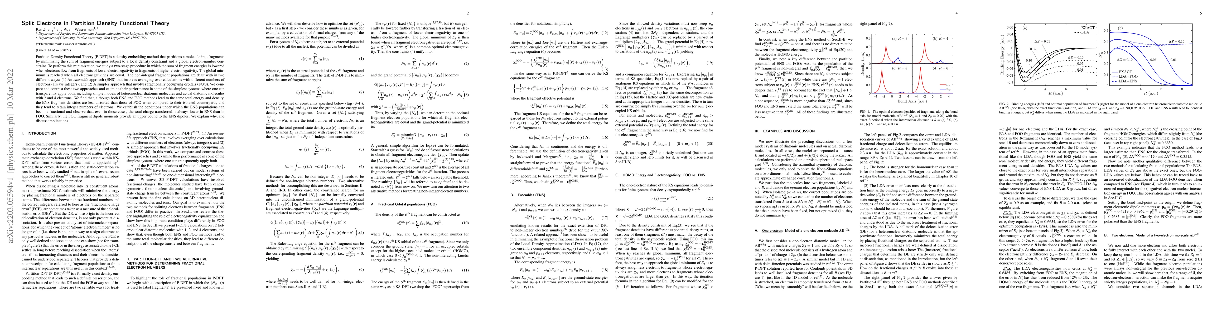 Thumbnail for Split Electrons in Partition Density Functional Theory