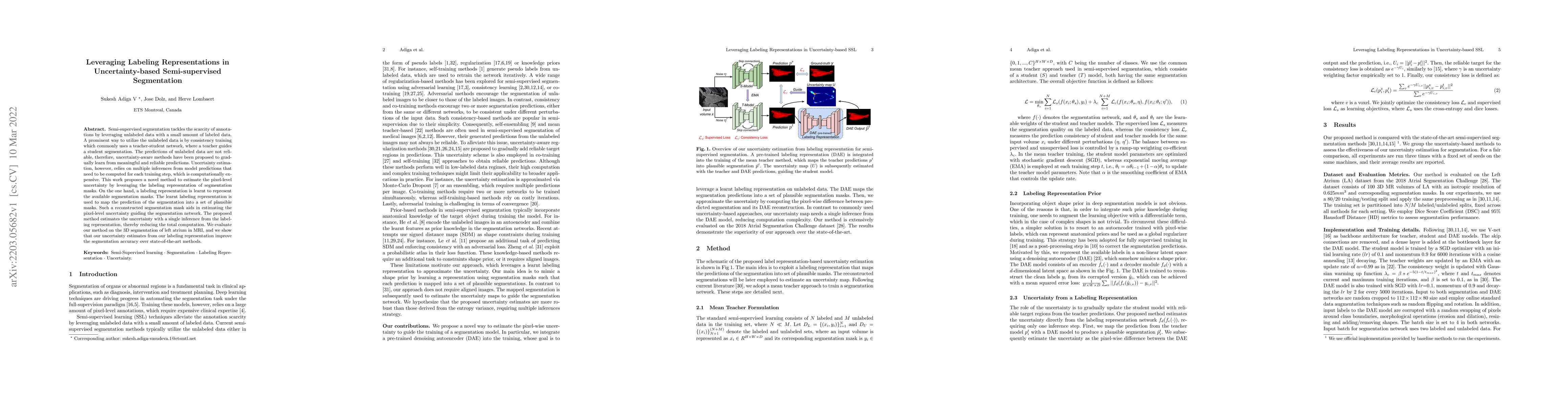 Thumbnail for Leveraging Labeling Representations in Uncertainty-based Semi-supervised
  Segmentation