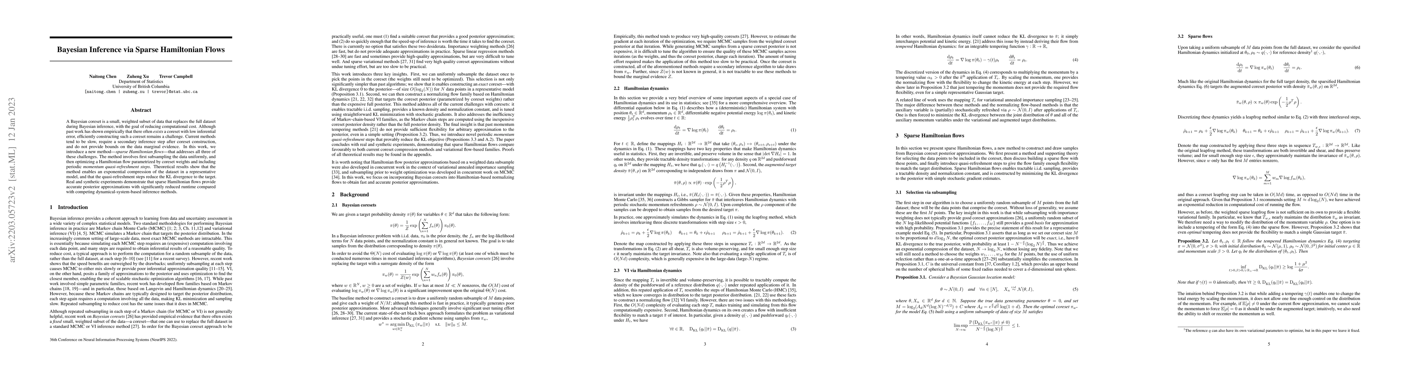 Thumbnail for Bayesian inference via sparse Hamiltonian flows