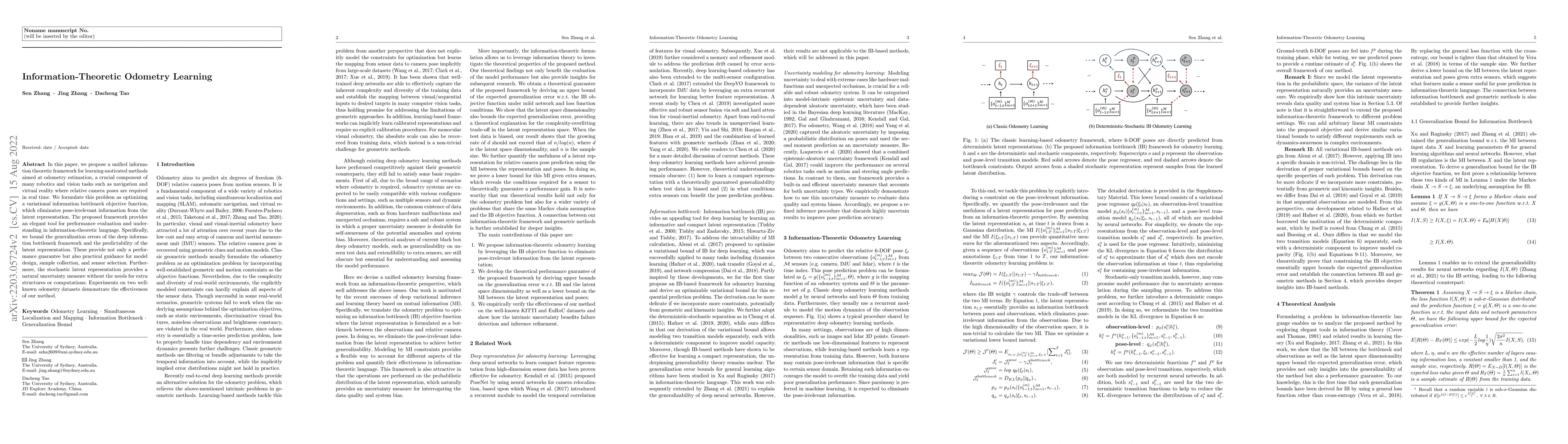 Thumbnail for Information-Theoretic Odometry Learning
