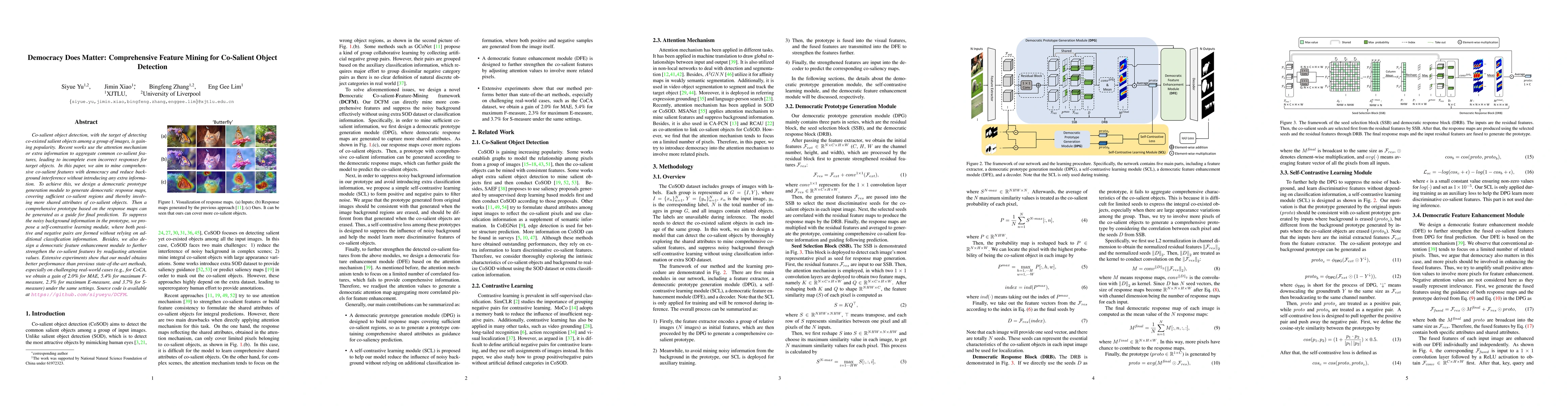 Thumbnail for Democracy Does Matter: Comprehensive Feature Mining for Co-Salient
  Object Detection