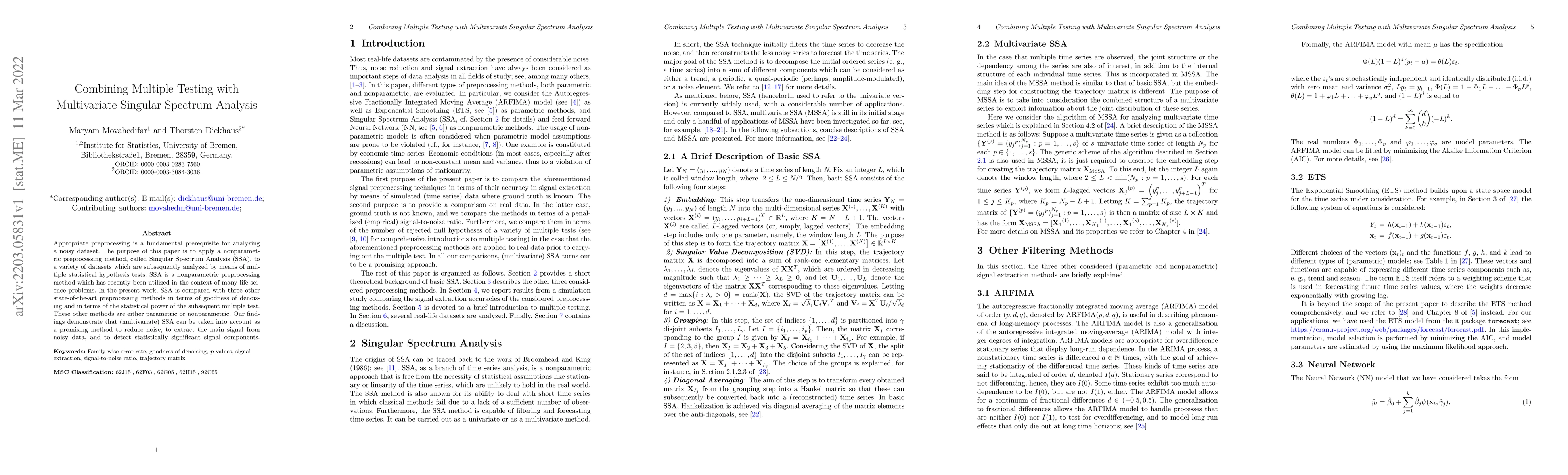 Thumbnail for Combining Multiple Testing with Multivariate Singular Spectrum Analysis