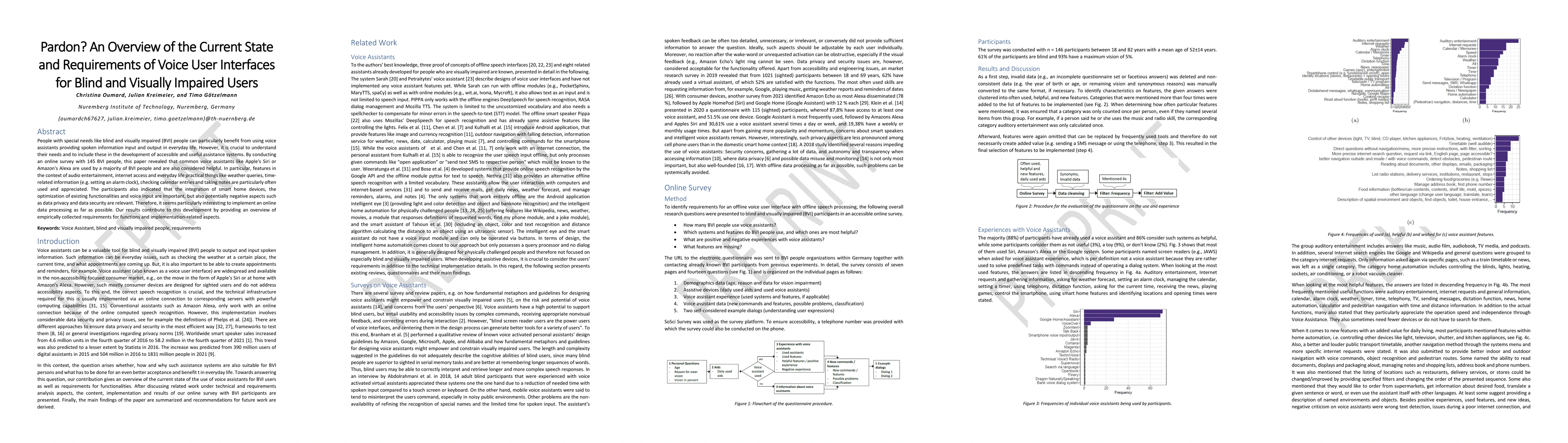 Thumbnail for Pardon? An Overview of the Current State and Requirements of Voice User
  Interfaces for Blind and Visually Impaired Users