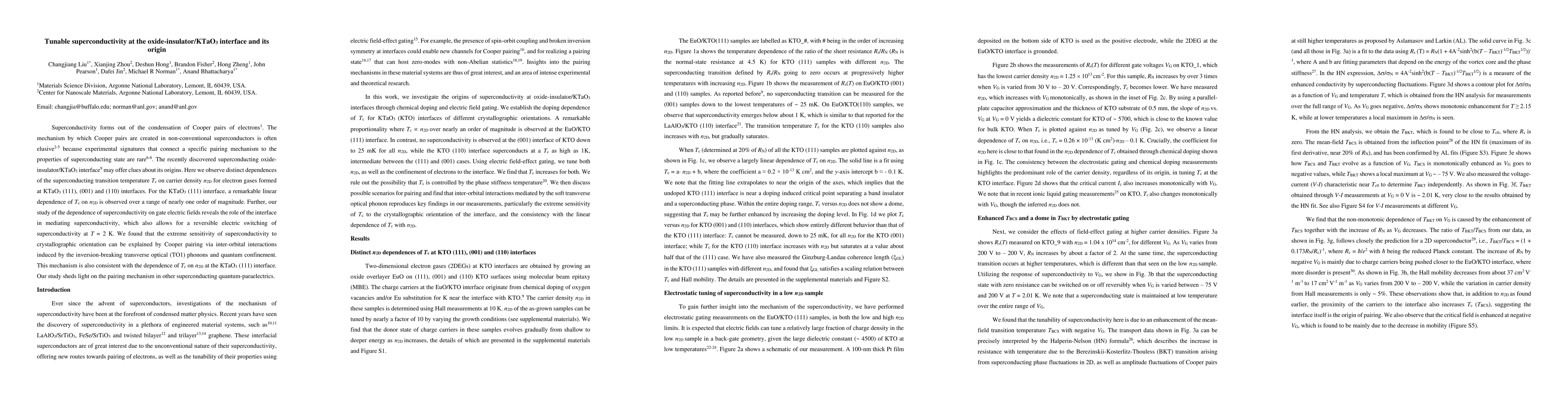 Thumbnail for Tunable superconductivity at the oxide-insulator/KTaO$_3$ interface and
  its origin