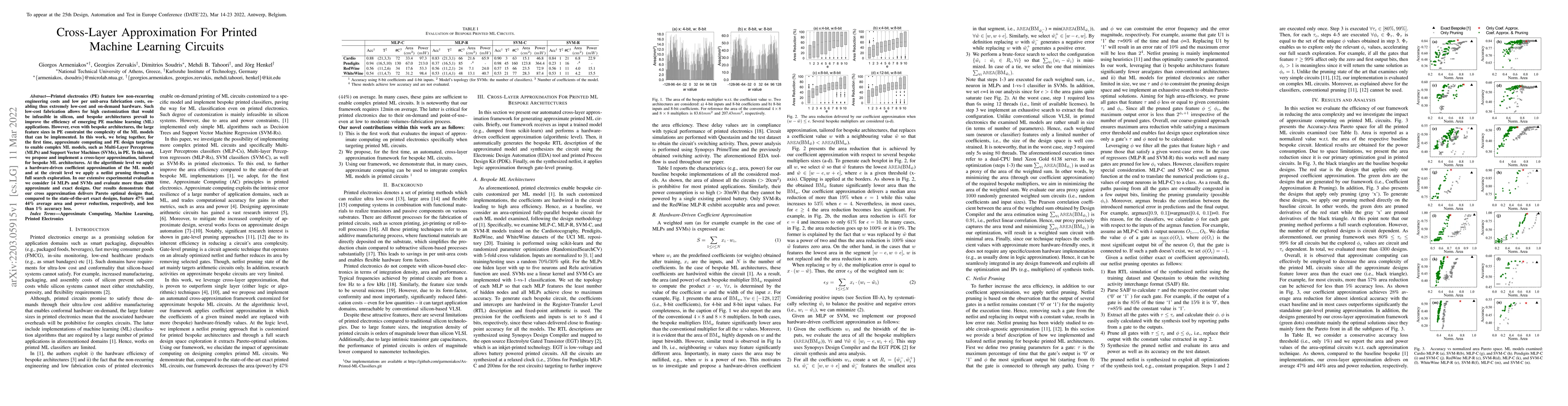 Thumbnail for Cross-Layer Approximation For Printed Machine Learning Circuits