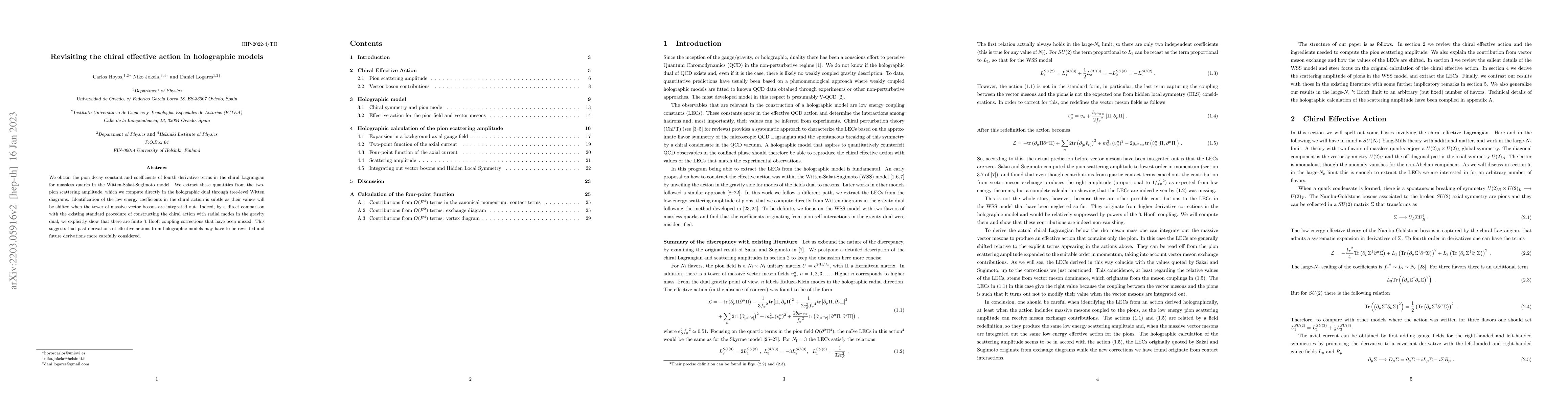 Thumbnail for Revisiting the chiral effective action in holographic models