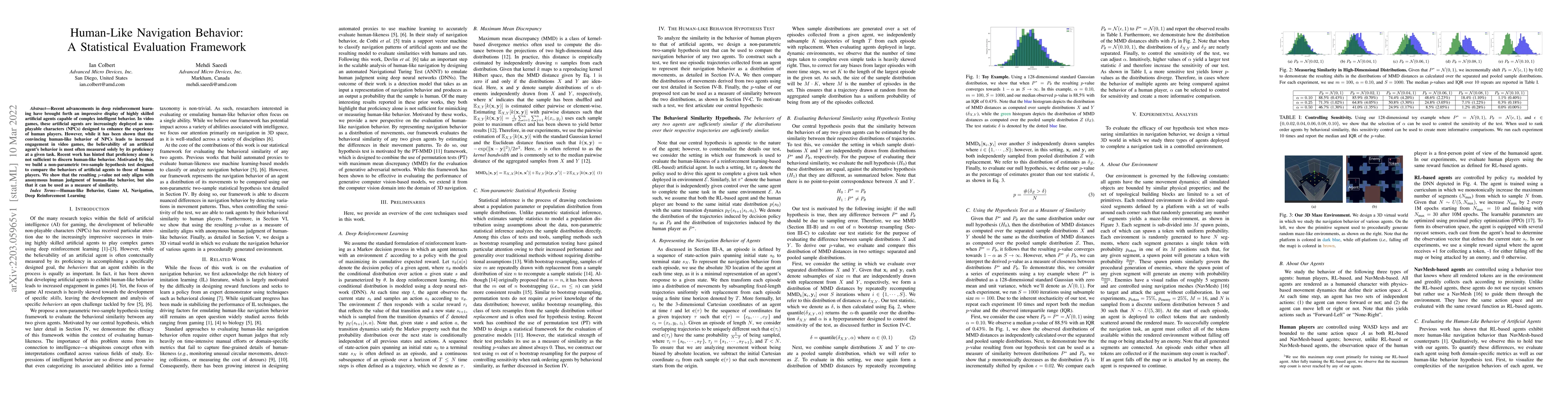 Thumbnail for Human-Like Navigation Behavior: A Statistical Evaluation Framework