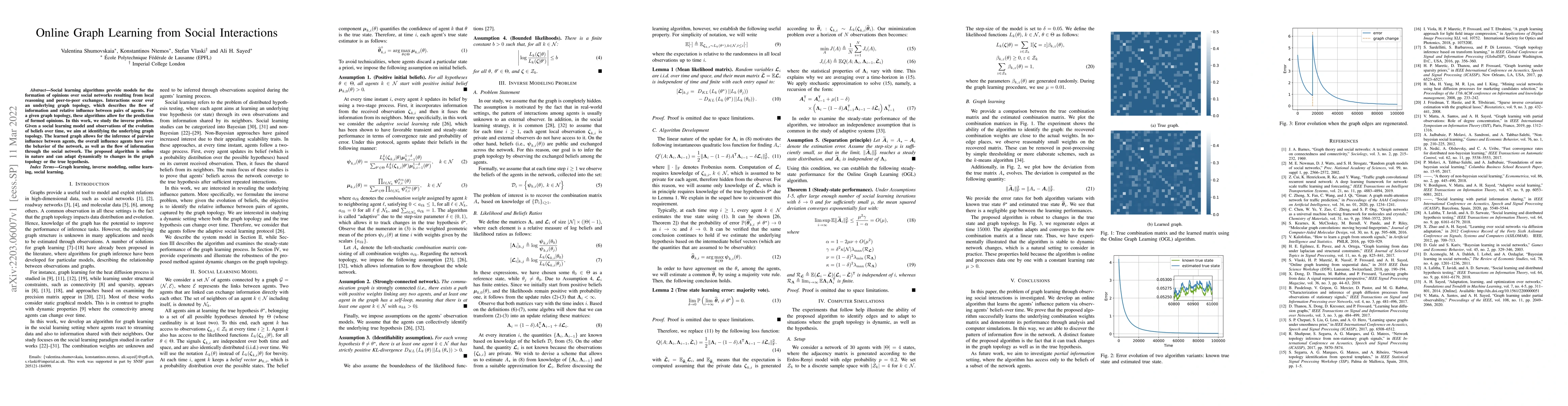 Thumbnail for Online Graph Learning from Social Interactions