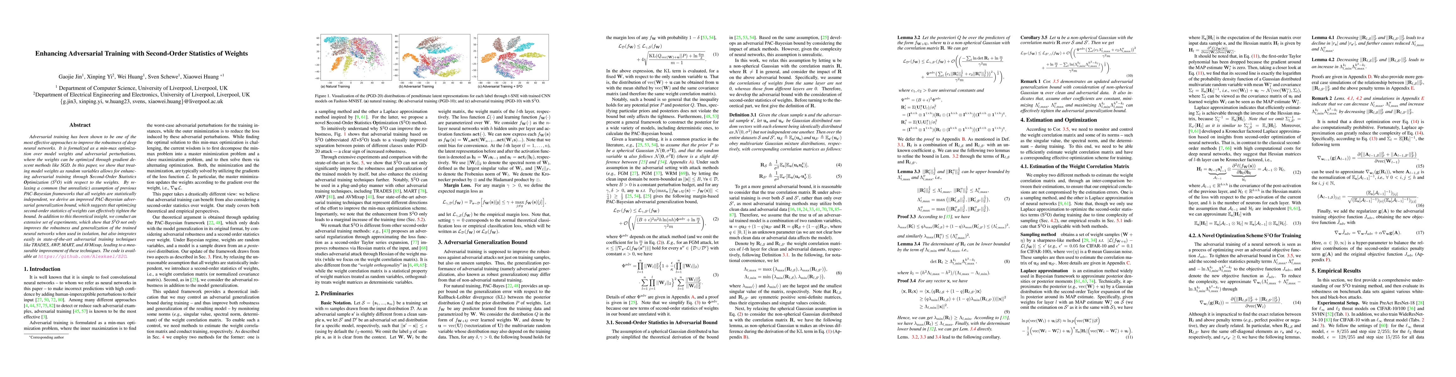 Thumbnail for Enhancing Adversarial Training with Second-Order Statistics of Weights
