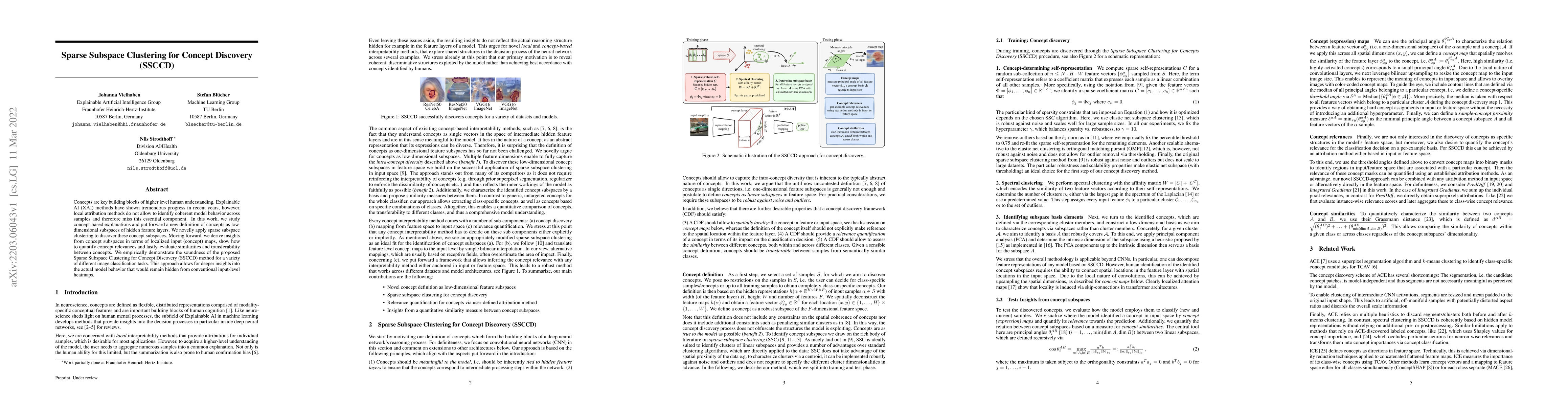 Thumbnail for Sparse Subspace Clustering for Concept Discovery (SSCCD)